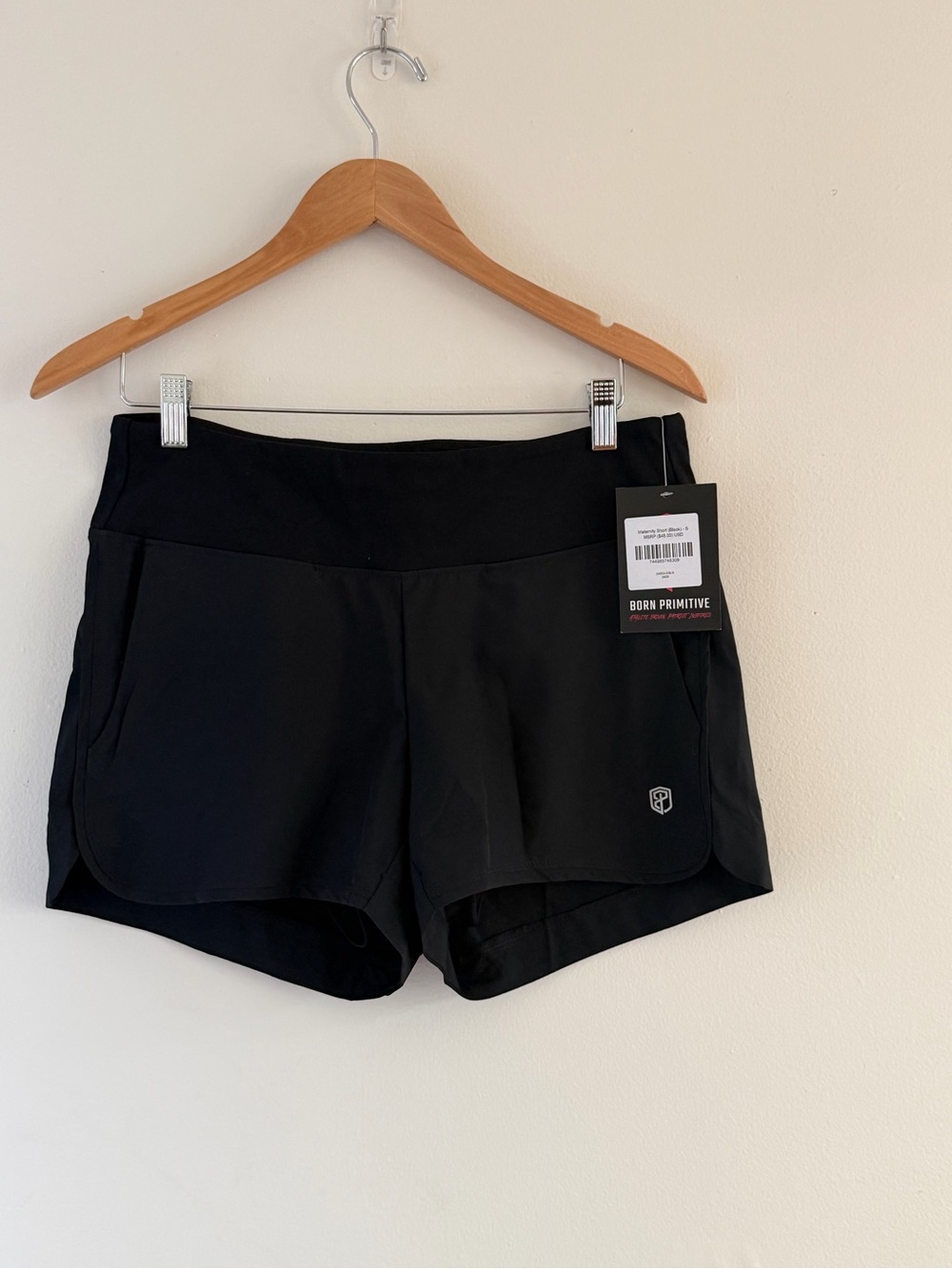 Born Primitive Women’s Black Athletic Shorts MATERNITY size S